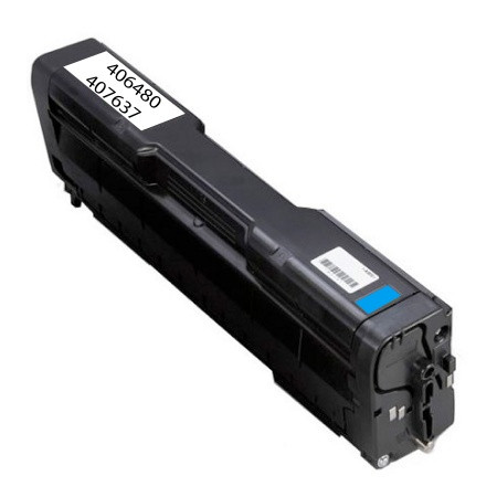 RICOH (COMPATIBLE) - 407637 / 406480 Cyan (6000 pages) Toner générique Ricoh